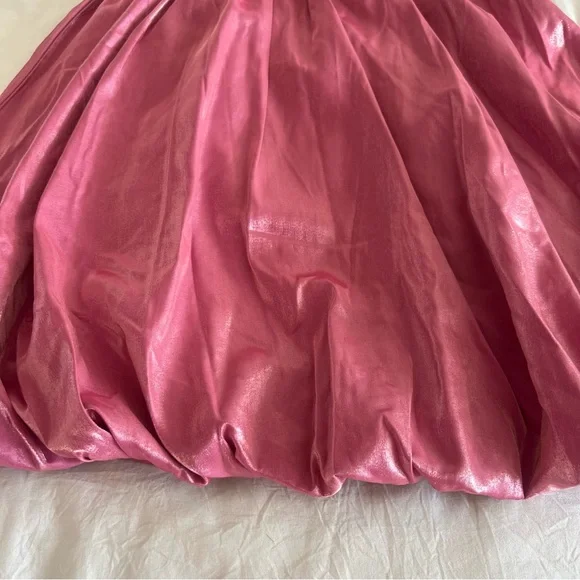 Sister Jane Pink Smocked Satin Mini Dress - Picture 14 of 15